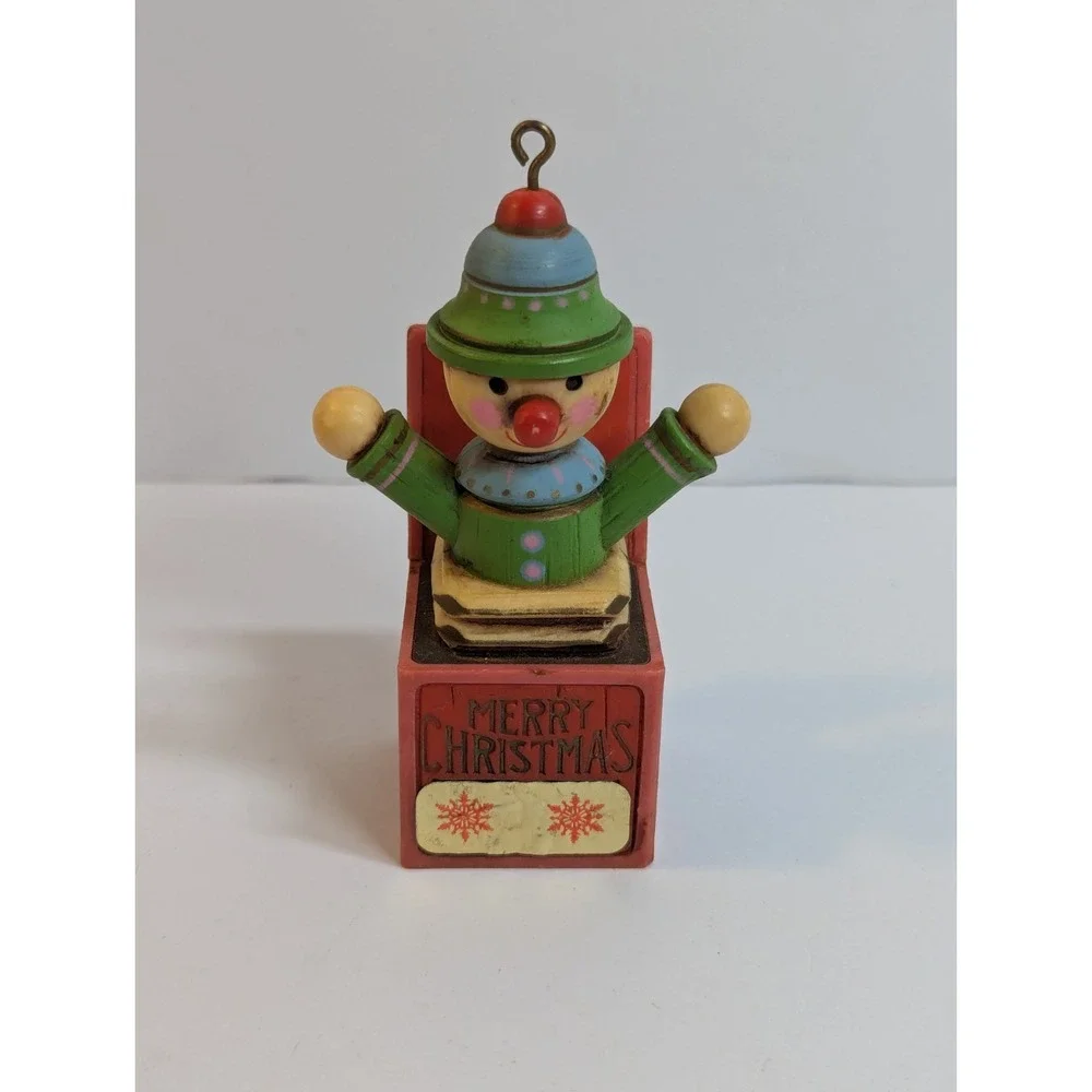 Vintage Hallmark Cards Jack in the Box Yesteryear Series Christmas Ornament